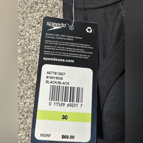 NWT Speedo One Piece Endurance+ Flyback Swimsuit Size 30 - Picture 5 of 9